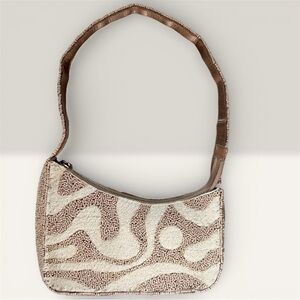 Beaded Shoulder Bag Zipper Closure Made in India